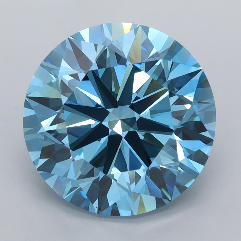 5.03 Carat Round Shaped, Excellent Cut, VVS2 Clarity, IGI Certified Lab Grown Diamond