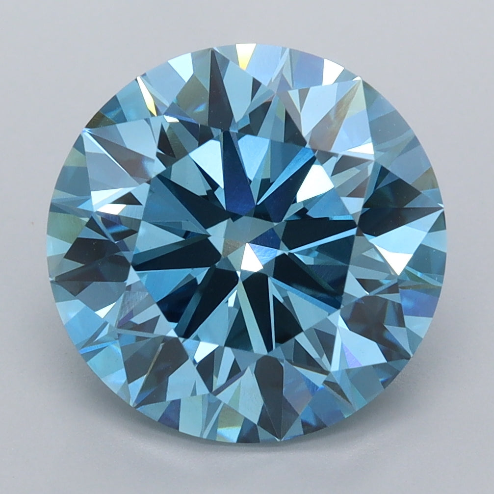 4.93 Carat Round Shaped, Ideal Cut, VVS2 Clarity, IGI Certified Lab Grown Diamond