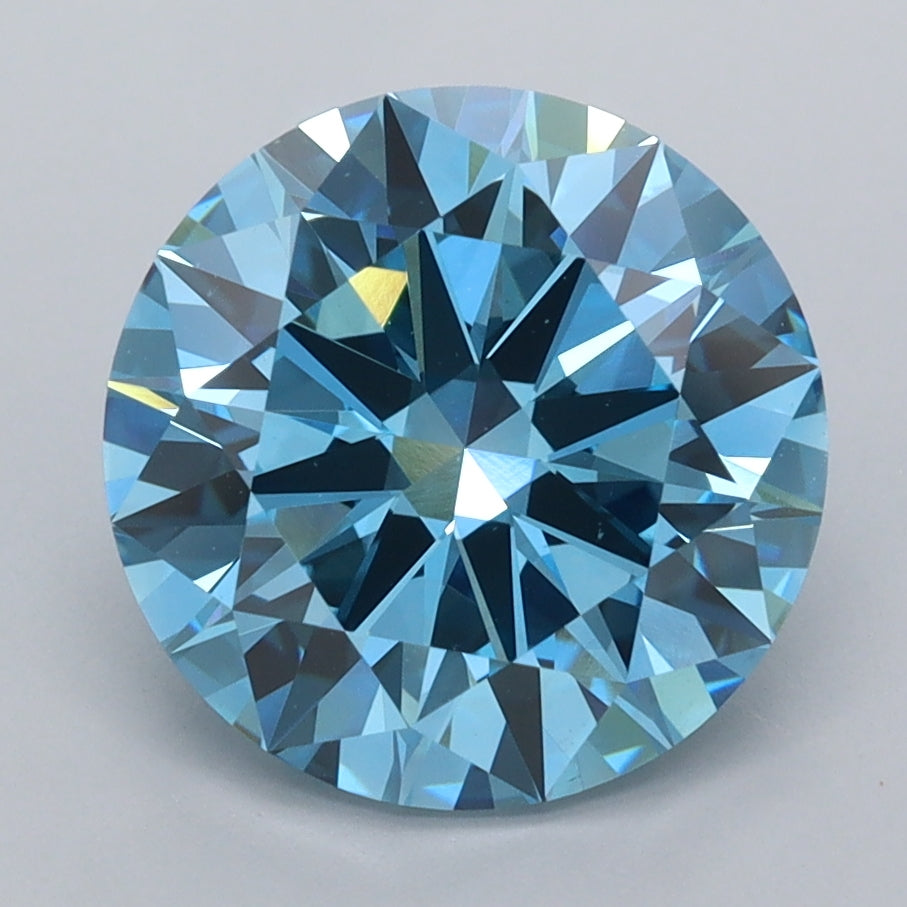 3.46 Carat Round Shaped, Excellent Cut, VVS2 Clarity, IGI Certified Lab Grown Diamond