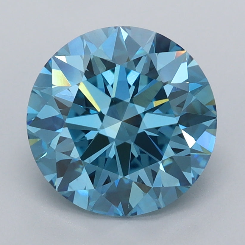 2.49 Carat Round Shaped, Ideal Cut, VS1 Clarity, IGI Certified Lab Grown Diamond