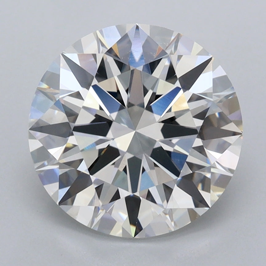 3.08 Carat Round Shaped, Ideal Cut, E Color, VVS1 Clarity, IGI Certified Lab Grown Diamond