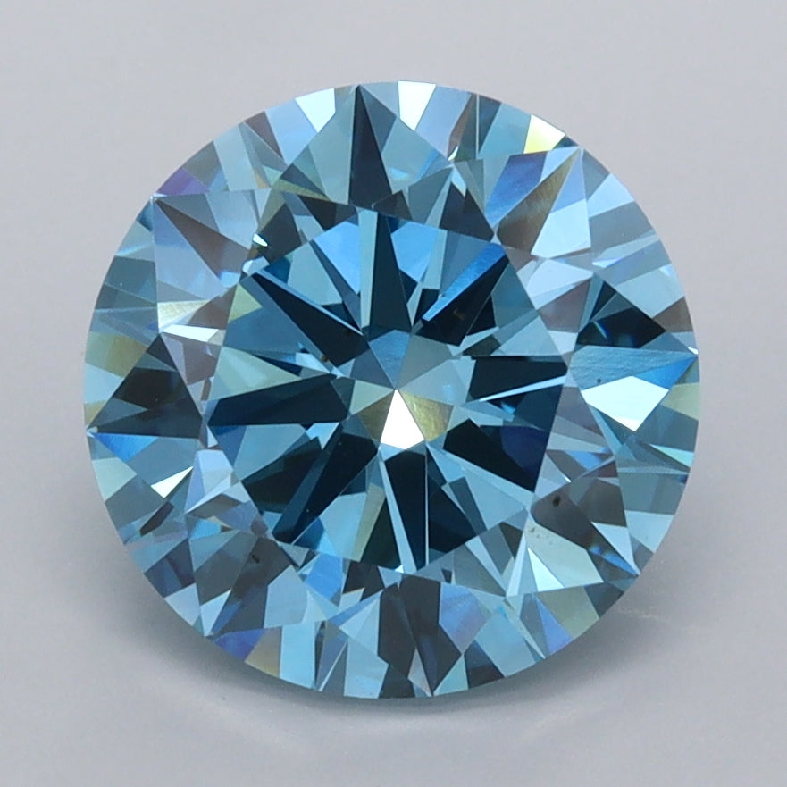 2.99 Carat Round Shaped, Ideal Cut, VVS2 Clarity, IGI Certified Lab Grown Diamond