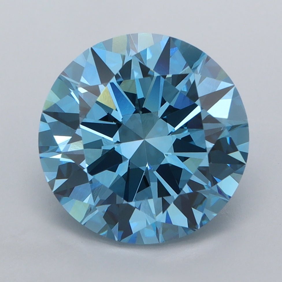 3.50 Carat Round Shaped, Excellent Cut, VVS2 Clarity, IGI Certified Lab Grown Diamond