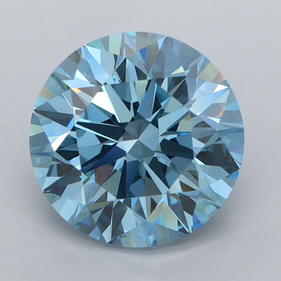 4.04 Carat Round Shaped, Ideal Cut, VVS2 Clarity, IGI Certified Lab Grown Diamond