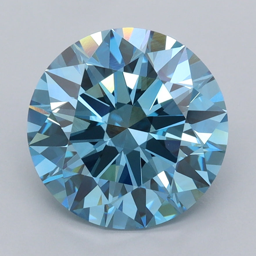 2.50 Carat Round Shaped, Ideal Cut, VVS1 Clarity, IGI Certified Lab Grown Diamond