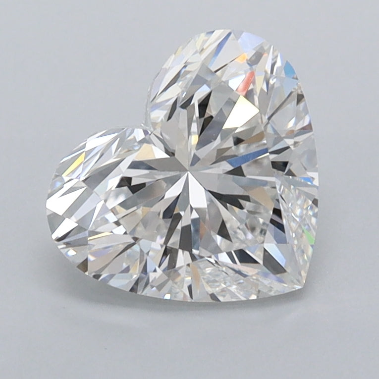1.53 Carat Heart Shaped, Ideal Cut, D Color, VVS1 Clarity, IGI Certified Lab Grown Diamond