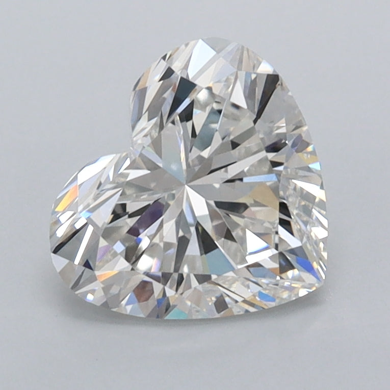 1.50 Carat Heart Shaped, Excellent Cut, E Color, VVS1 Clarity, IGI Certified Lab Grown Diamond