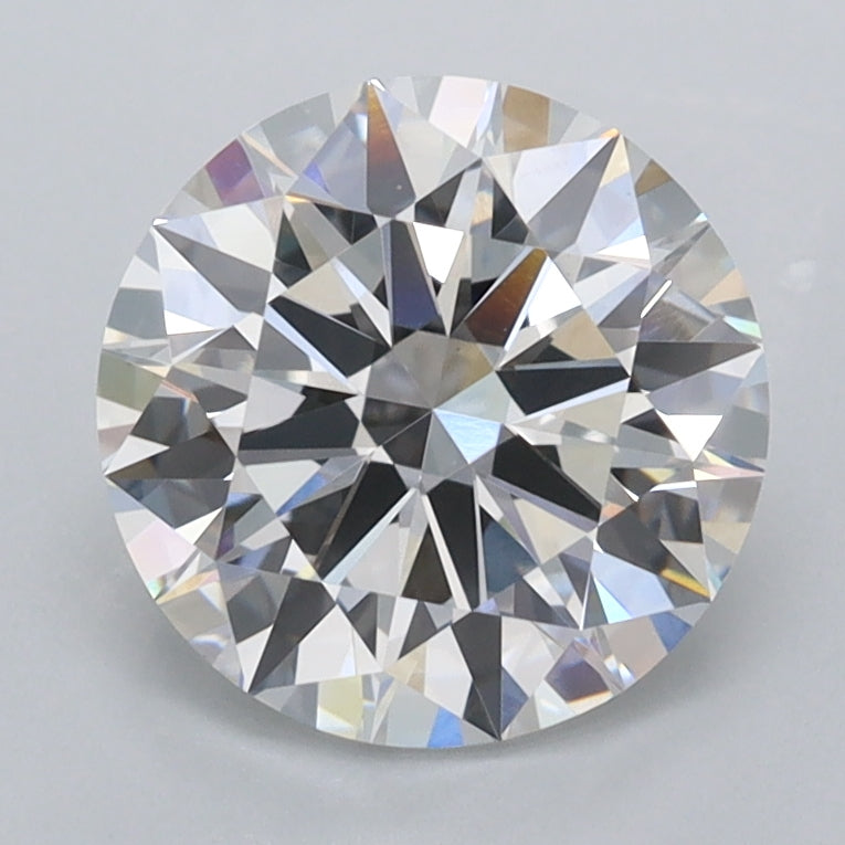 2.08 Carat Round Shaped, Ideal Cut, D Color, VVS2 Clarity, IGI Certified Lab Grown Diamond