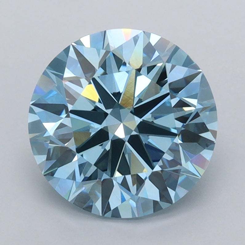 2.51 Carat Round Shaped, Ideal Cut, VVS2 Clarity, IGI Certified Lab Grown Diamond