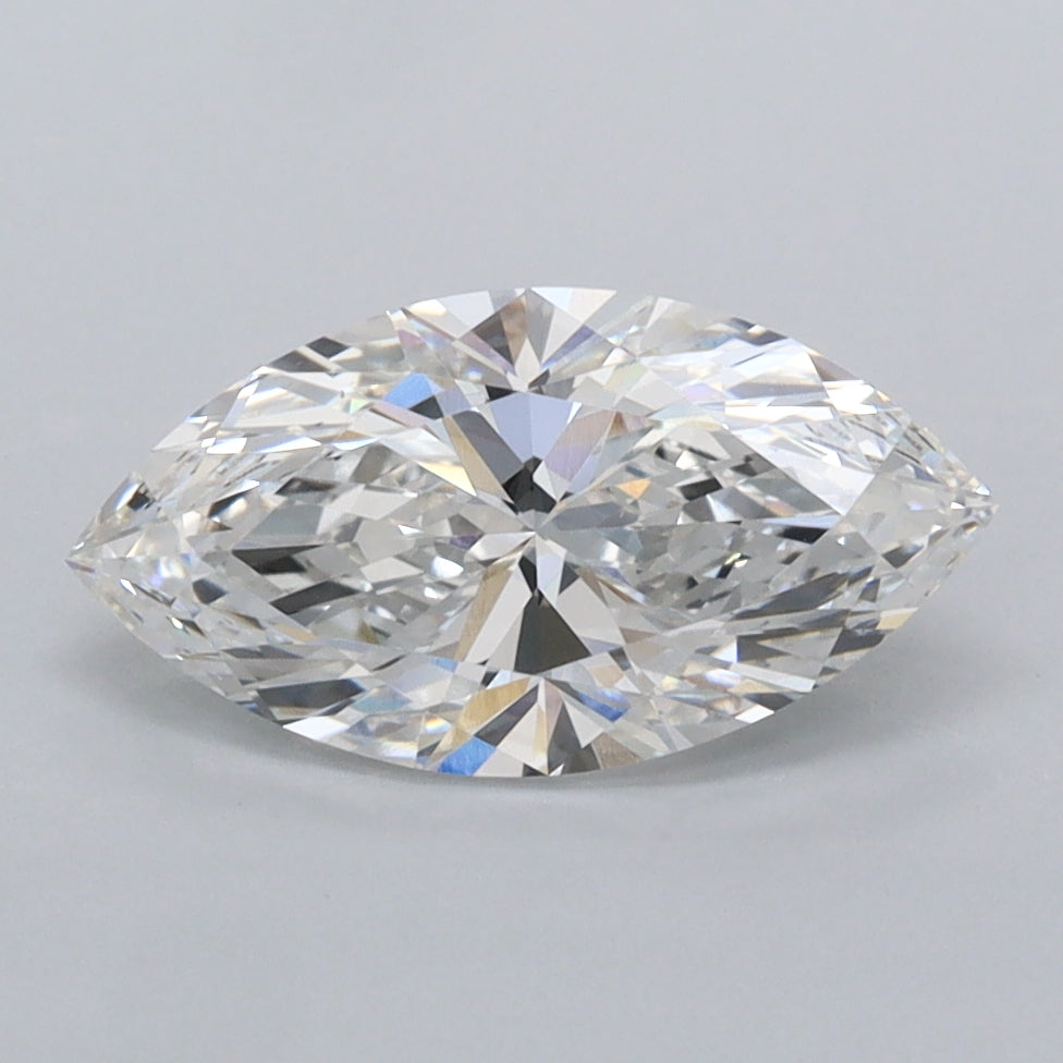 1.53 Carat Marquise Shaped, Ideal Cut, E Color, VS2 Clarity, IGI Certified Lab Grown Diamond