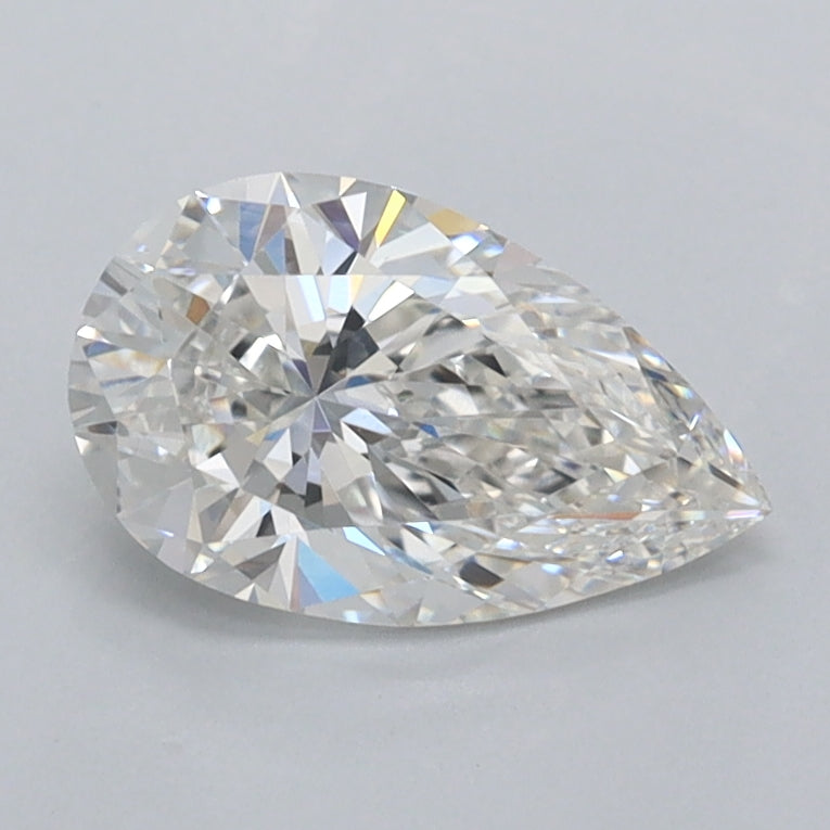 1.01 Carat Pear Shaped, Ideal Cut, F Color, VVS1 Clarity, IGI Certified Lab Grown Diamond