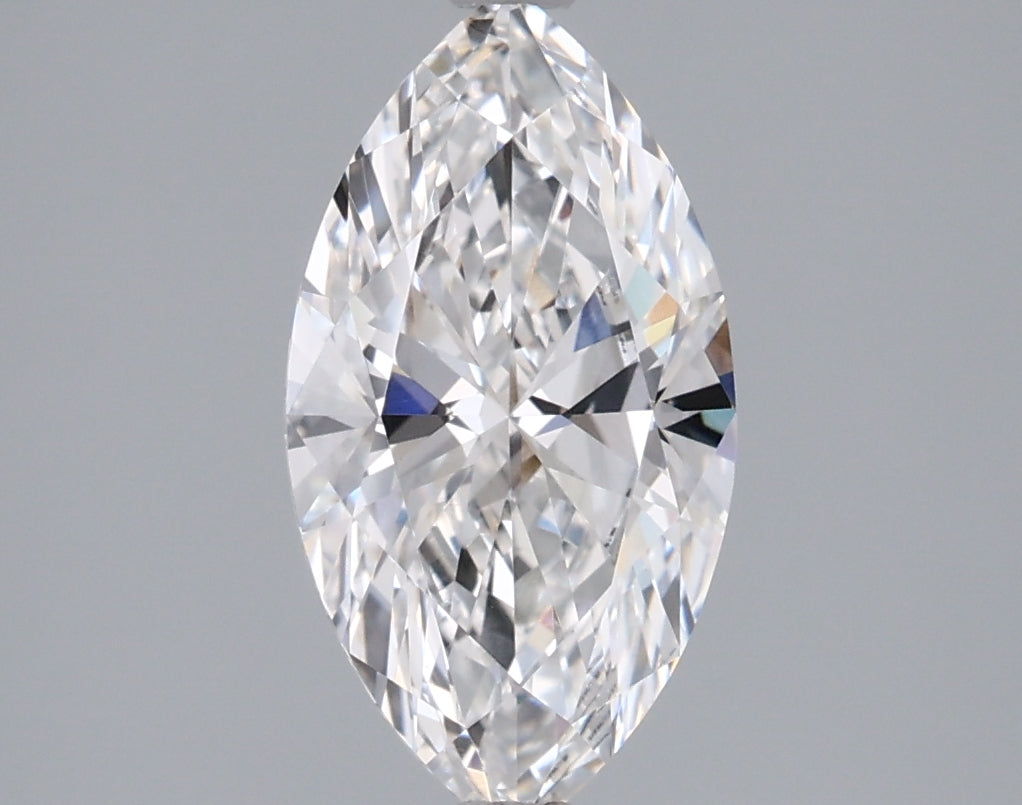 1.56 Carat Marquise Shaped, Ideal Cut, E Color, VVS2 Clarity, IGI Certified Lab Grown Diamond