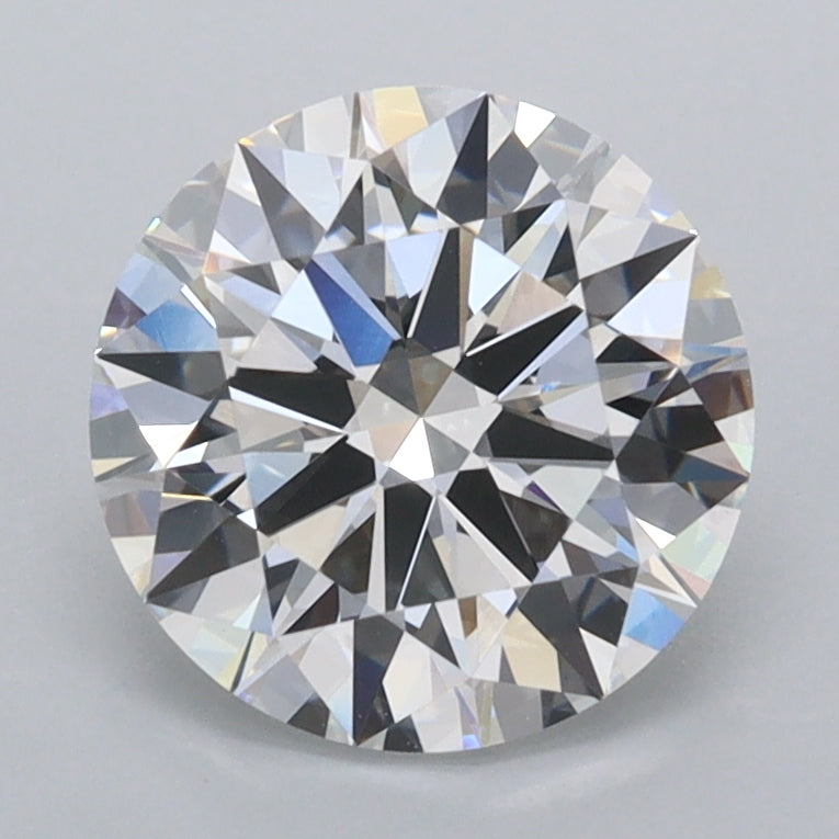 2.04 Carat Round Shaped, Ideal Cut, D Color, VVS2 Clarity, IGI Certified Lab Grown Diamond