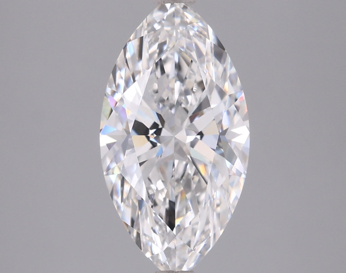 2.02 Carat Marquise Shaped, Ideal Cut, D Color, VVS2 Clarity, IGI Certified Lab Grown Diamond