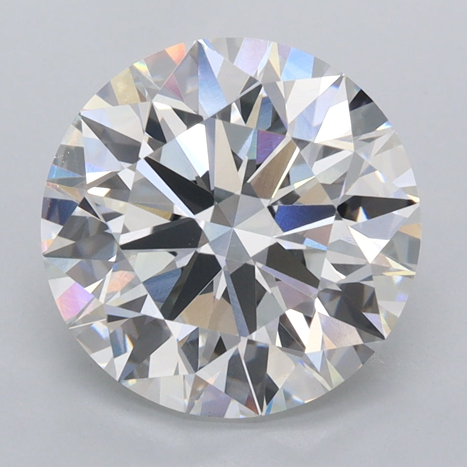 4.03 Carat Round Shaped, Ideal Cut, D Color, VVS2 Clarity, IGI Certified Lab Grown Diamond