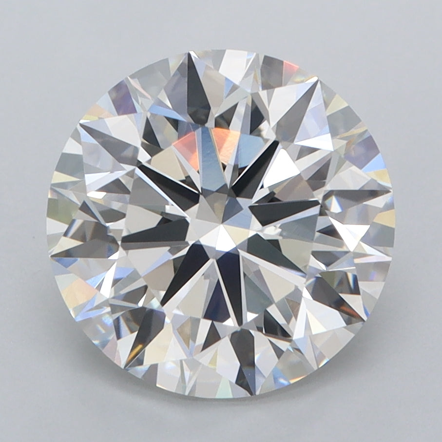3.53 Carat Round Shaped, Ideal Cut, E Color, VVS2 Clarity, IGI Certified Lab Grown Diamond