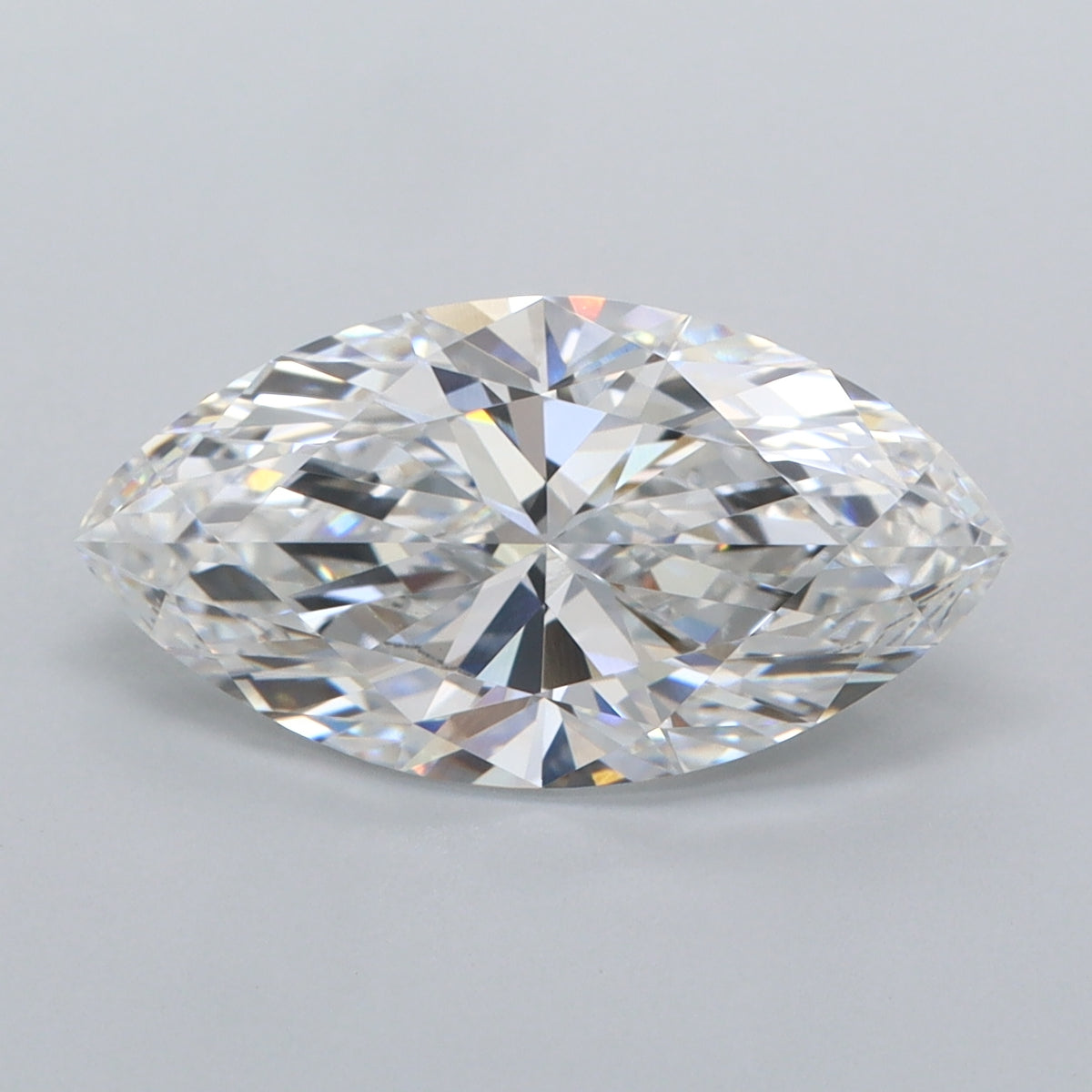 3.03 Carat Marquise Shaped, Ideal Cut, E Color, VVS2 Clarity, IGI Certified Lab Grown Diamond