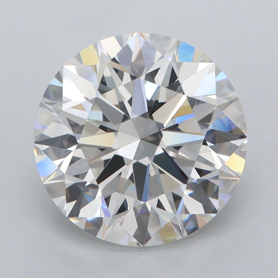 4.00 Carat Round Shaped, Ideal Cut, E Color, VVS2 Clarity, IGI Certified Lab Grown Diamond