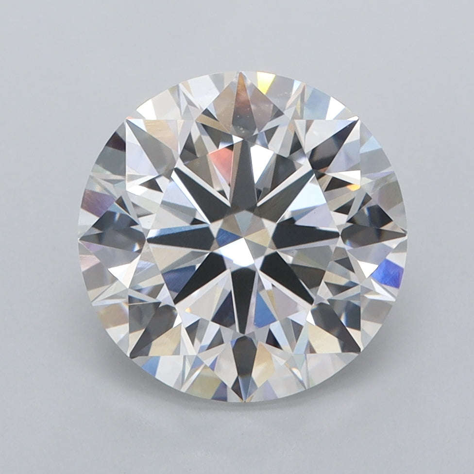 3.00 Carat Round Shaped, Ideal Cut, E Color, VVS2 Clarity, IGI Certified Lab Grown Diamond