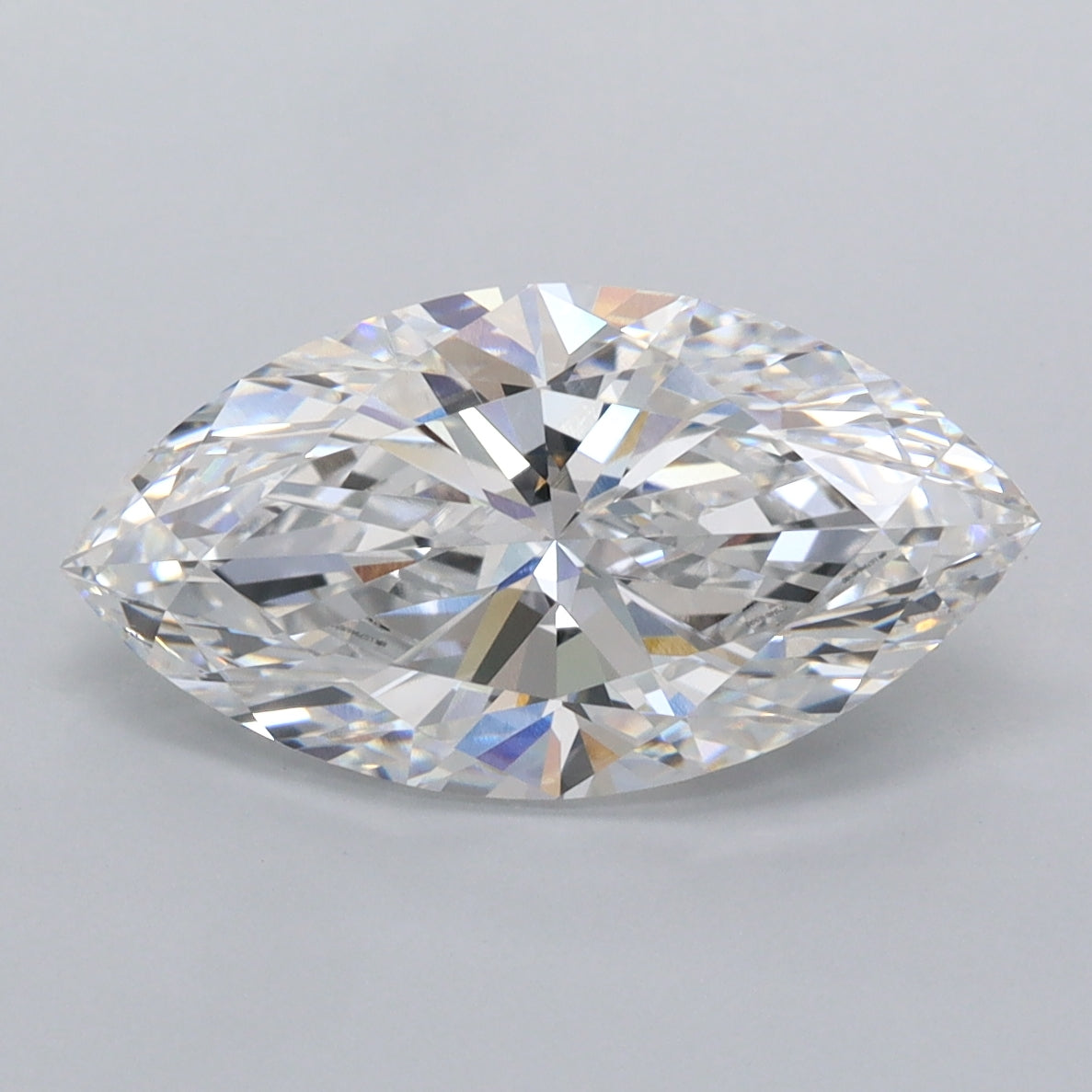3.05 Carat Marquise Shaped, Ideal Cut, E Color, VVS2 Clarity, IGI Certified Lab Grown Diamond
