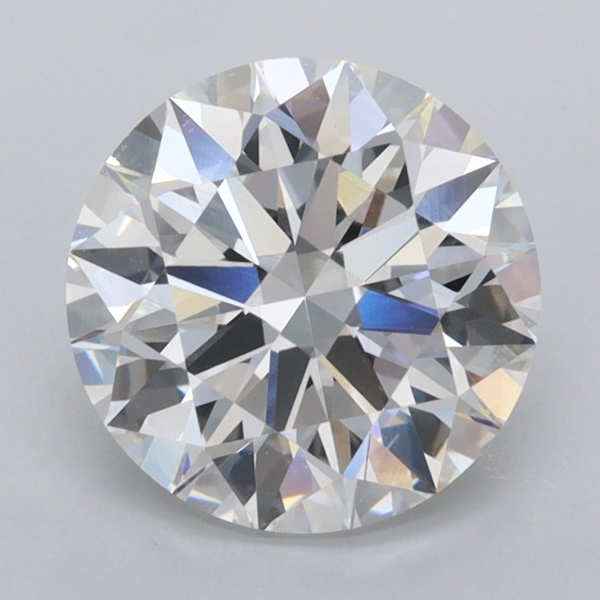 3.06 Carat Round Shaped, Ideal Cut, E Color, VVS2 Clarity, IGI Certified Lab Grown Diamond