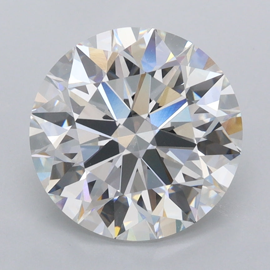 3.05 Carat Round Shaped, Ideal Cut, E Color, VVS2 Clarity, IGI Certified Lab Grown Diamond