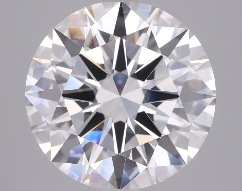 4.01 Carat Round Shaped, Excellent Cut, D Color, VVS2 Clarity, IGI Certified Lab Grown Diamond