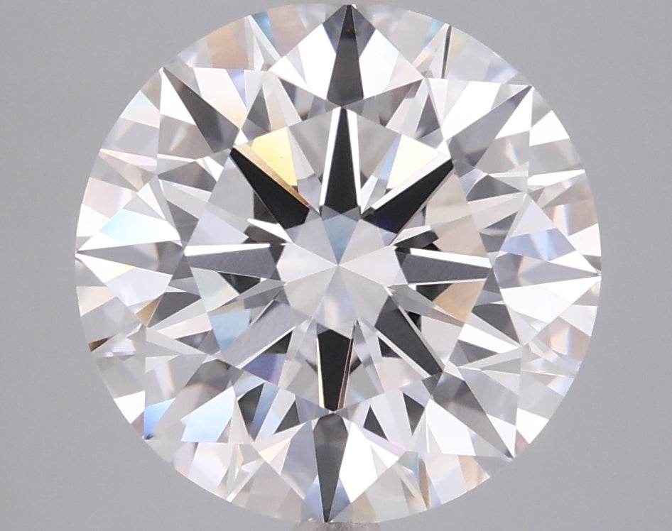 5.05 Carat Round Shaped, Ideal Cut, D Color, VVS2 Clarity, IGI Certified Lab Grown Diamond