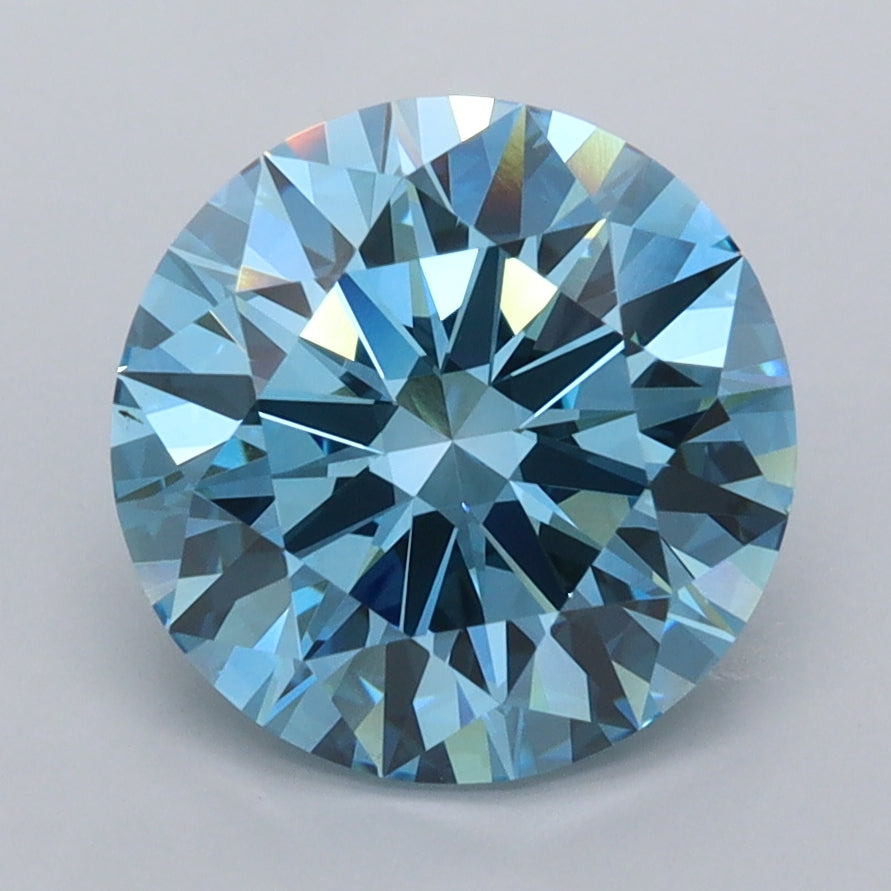 2.97 Carat Round Shaped, Ideal Cut, VVS1 Clarity, IGI Certified Lab Grown Diamond