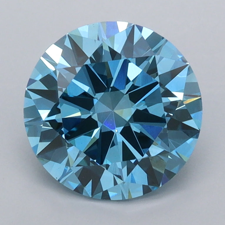 2.00 Carat Round Shaped, Excellent Cut, VVS2 Clarity, IGI Certified Lab Grown Diamond