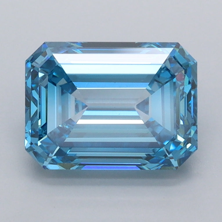 2.00 Carat Emerald Shaped, Ideal Cut, VVS2 Clarity, IGI Certified Lab Grown Diamond