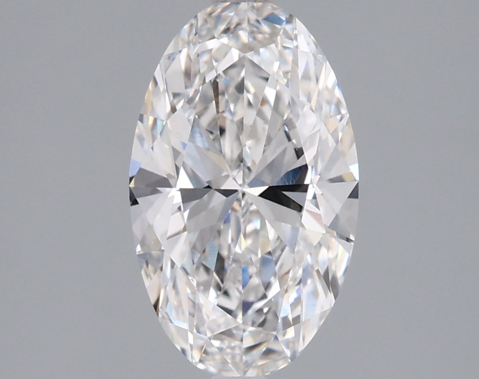 1.57 Carat Oval Shaped, Ideal Cut, E Color, VVS2 Clarity, IGI Certified Lab Grown Diamond