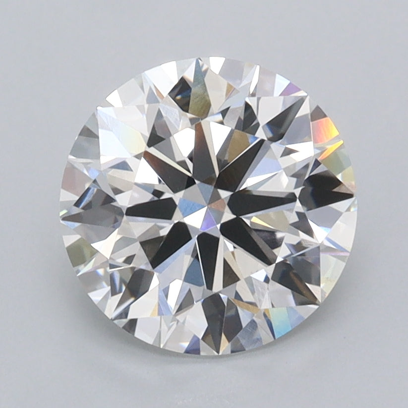 2.02 Carat Round Shaped, Ideal Cut, D Color, VVS2 Clarity, IGI Certified Lab Grown Diamond