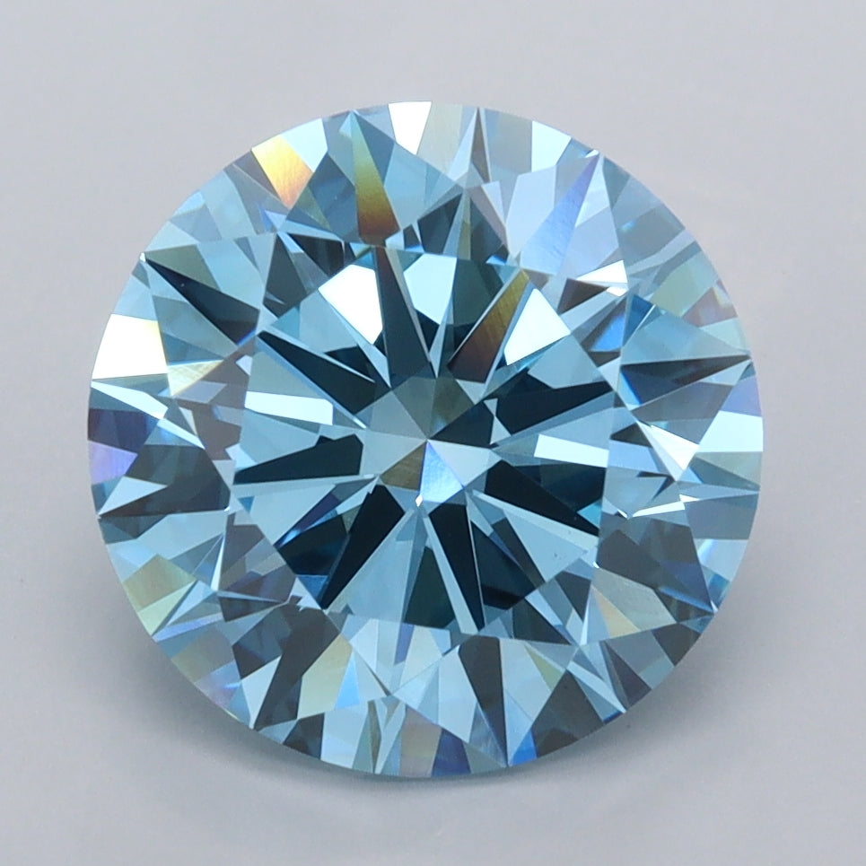 3.86 Carat Round Shaped, Ideal Cut, VVS2 Clarity, IGI Certified Lab Grown Diamond