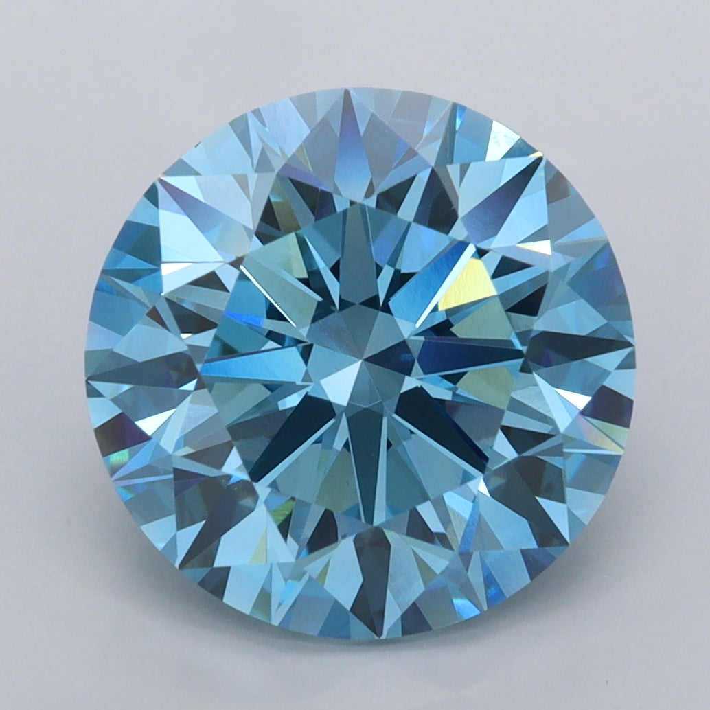 4.89 Carat Round Shaped, Ideal Cut, VVS2 Clarity, IGI Certified Lab Grown Diamond