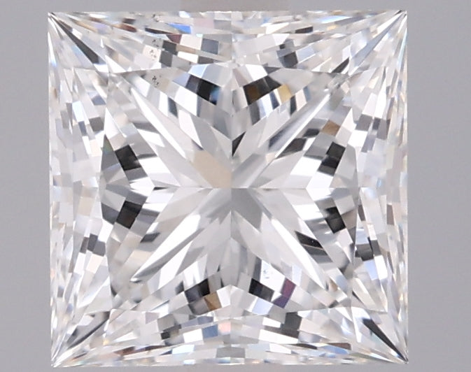 2.01 Carat Princess Shaped, Ideal Cut, E Color, VS1 Clarity, IGI Certified Lab Grown Diamond