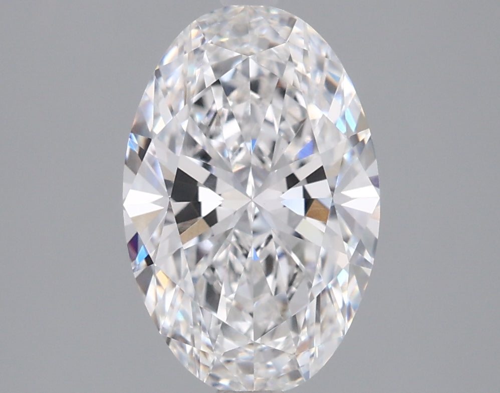 2.02 Carat Oval Shaped, Ideal Cut, D Color, VVS2 Clarity, IGI Certified Lab Grown Diamond