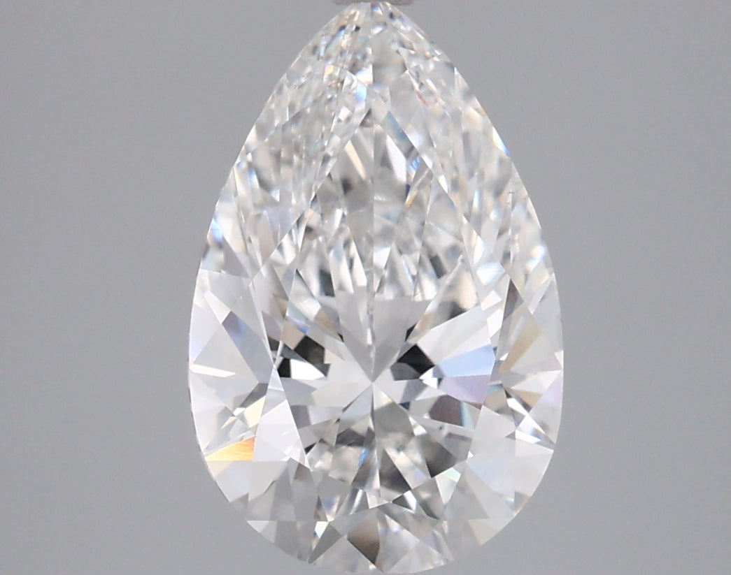 2.99 Carat Pear Shaped, Ideal Cut, E Color, VS1 Clarity, IGI Certified Lab Grown Diamond