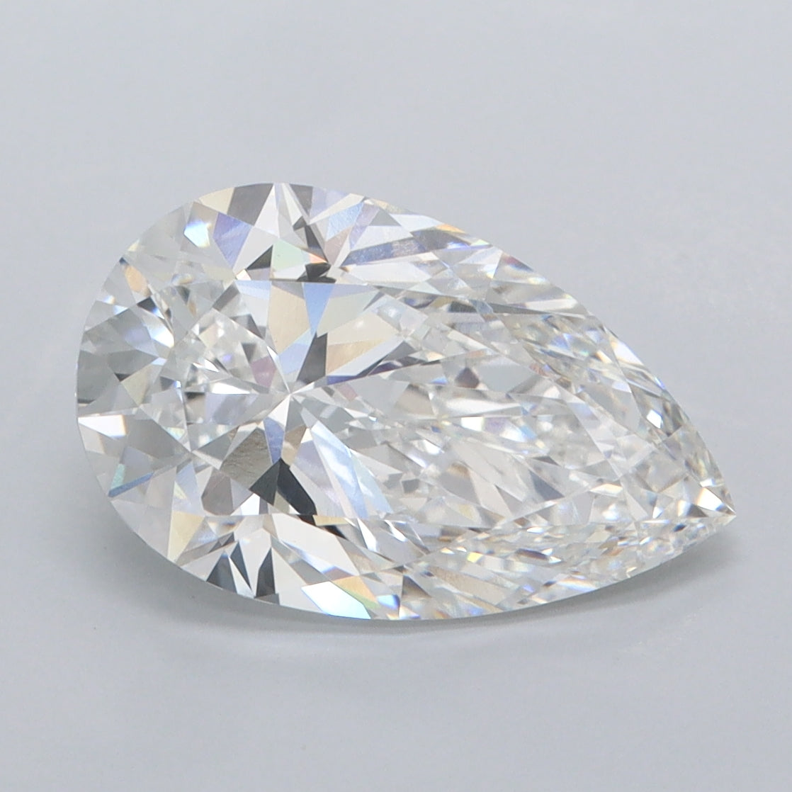 3.08 Carat Pear Shaped, Ideal Cut, E Color, VVS2 Clarity, IGI Certified Lab Grown Diamond