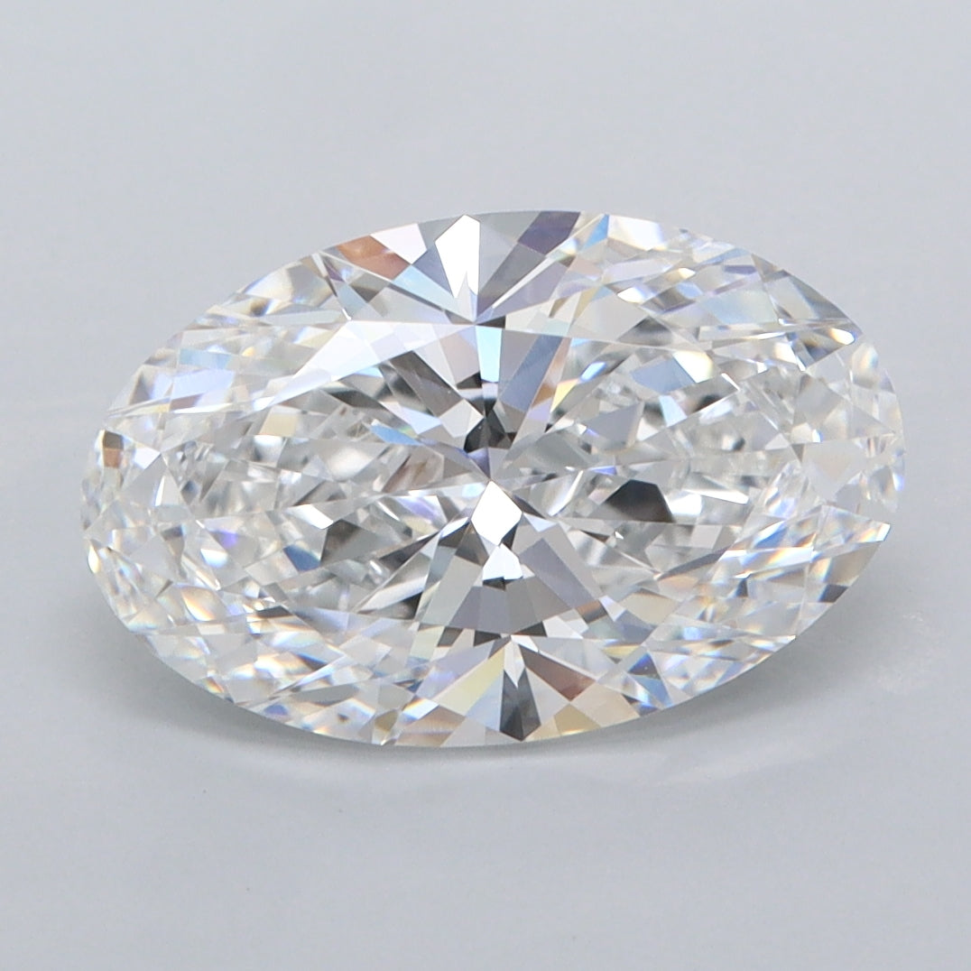 3.07 Carat Oval Shaped, Ideal Cut, E Color, VVS1 Clarity, IGI Certified Lab Grown Diamond