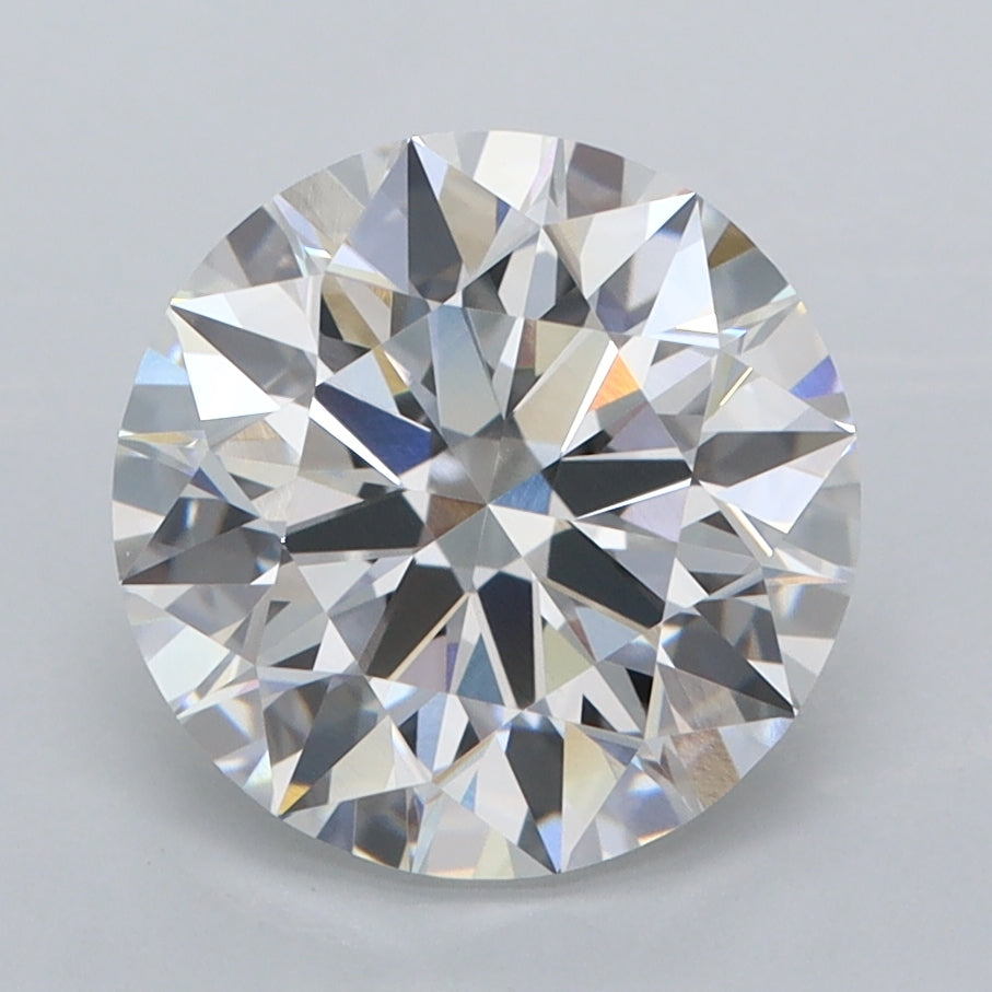 3.03 Carat Round Shaped, Ideal Cut, E Color, VVS2 Clarity, IGI Certified Lab Grown Diamond