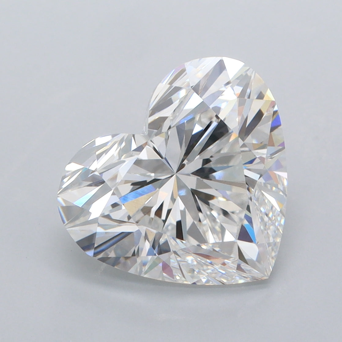 4.04 Carat Heart Shaped, Ideal Cut, D Color, VVS2 Clarity, IGI Certified Lab Grown Diamond