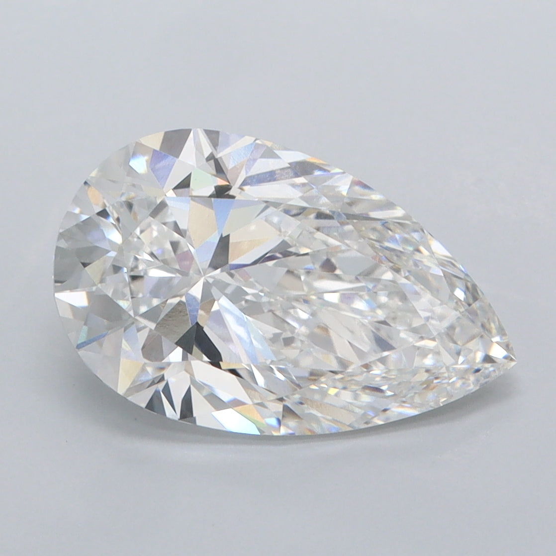 3.06 Carat Pear Shaped, Ideal Cut, E Color, VVS2 Clarity, IGI Certified Lab Grown Diamond