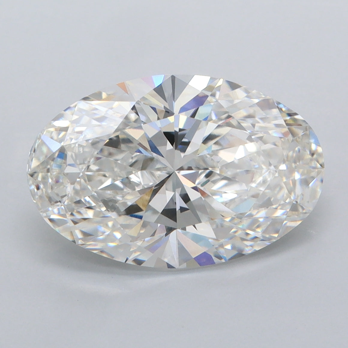 4.06 Carat Oval Shaped, Ideal Cut, F Color, VVS2 Clarity, IGI Certified Lab Grown Diamond