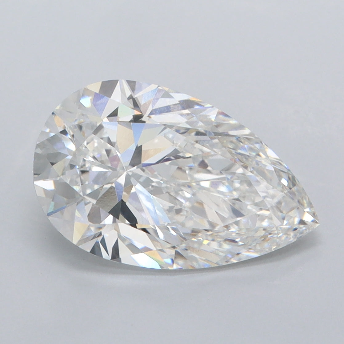3.05 Carat Pear Shaped, Ideal Cut, E Color, VVS2 Clarity, IGI Certified Lab Grown Diamond