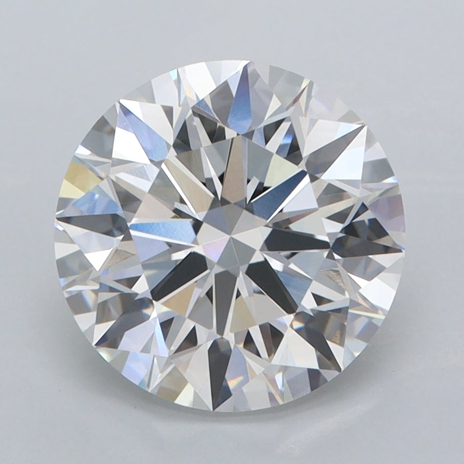 3.00 Carat Round Shaped, Ideal Cut, F Color, VVS2 Clarity, IGI Certified Lab Grown Diamond