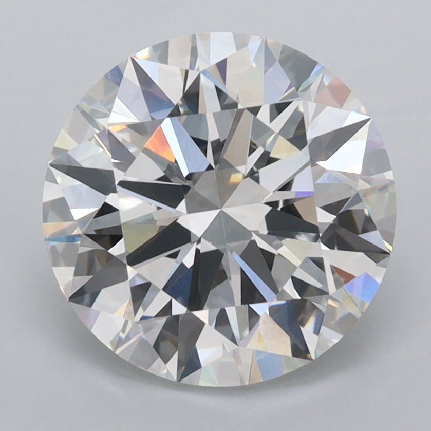 3.04 Carat Round Shaped, Ideal Cut, E Color, IF Clarity, IGI Certified Lab Grown Diamond