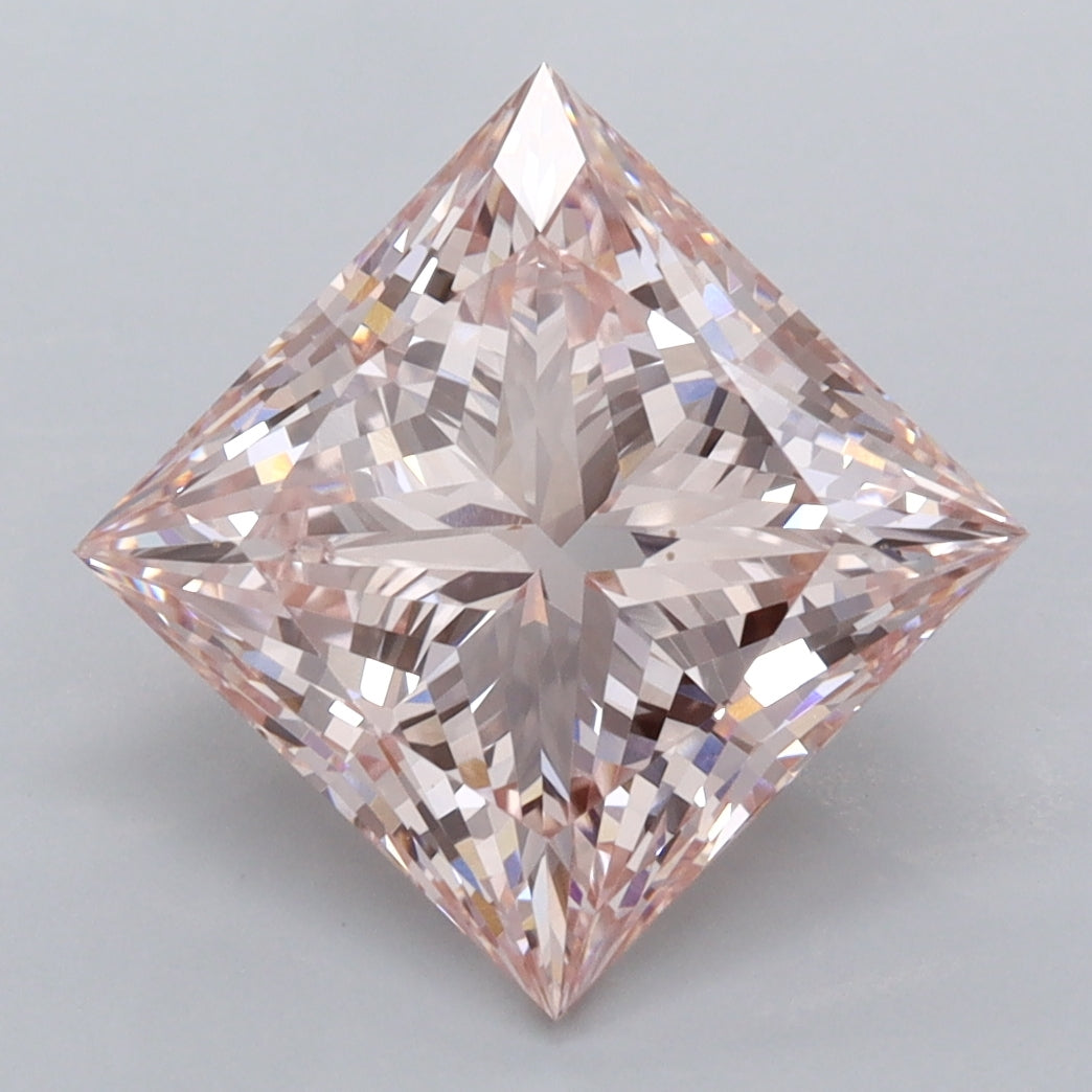 4.03 Carat Princess Shaped, Ideal Cut, VVS2 Clarity, IGI Certified Lab Grown Diamond