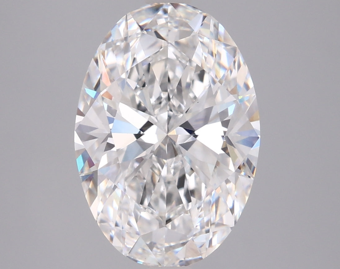 3.53 Carat Oval Shaped, Ideal Cut, E Color, VVS2 Clarity, IGI Certified Lab Grown Diamond