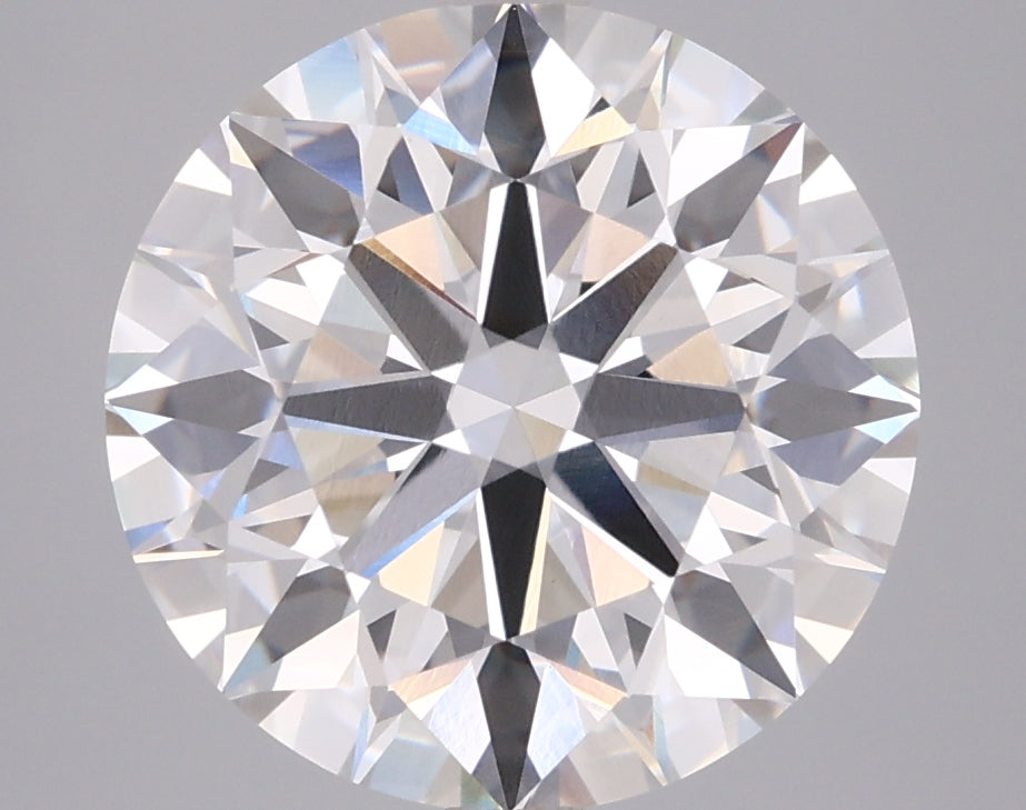 5.04 Carat Round Shaped, Ideal Cut, F Color, VVS2 Clarity, IGI Certified Lab Grown Diamond